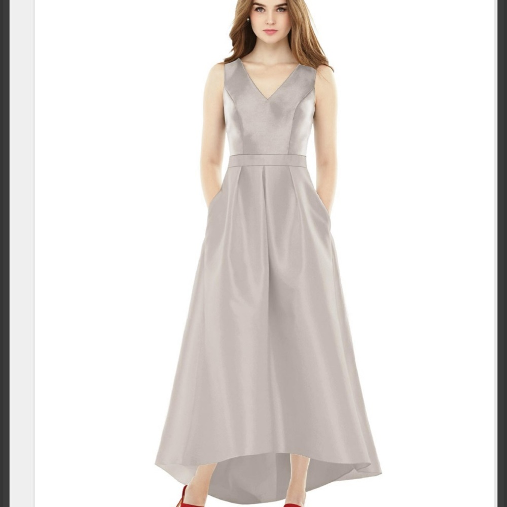 Alfred Sung - High Low Dress with Pockets